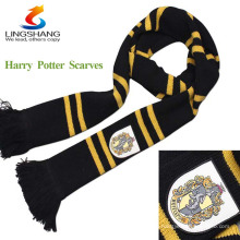 Новый унисекс моды Гарри Поттер стиль Magic House Вязание полосой шарф Cosplay